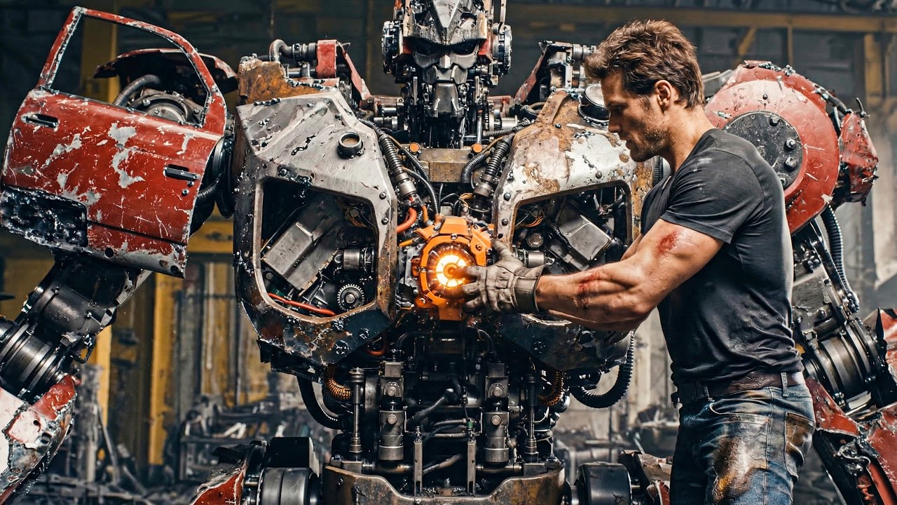 This Man Turned Scrap Cars into a Real Transformer Robot