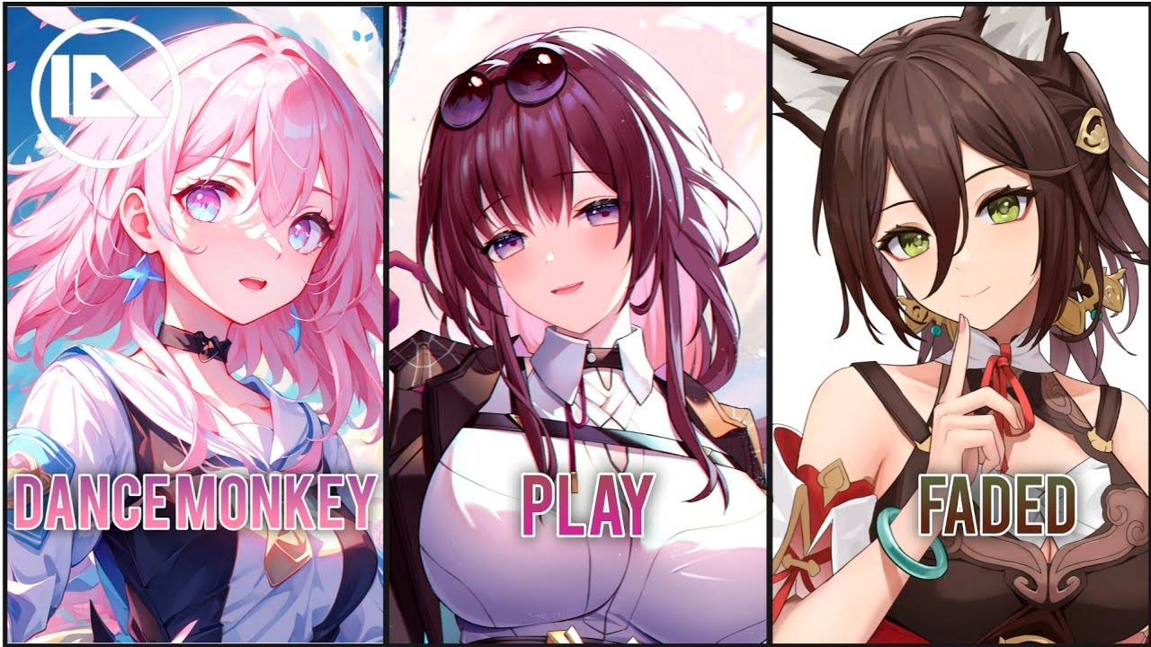 [Nightcore]→Dance Monkey, Play, Faded←[Mashup Versus] (Alan Walker & Tones and I Switching Vocals)