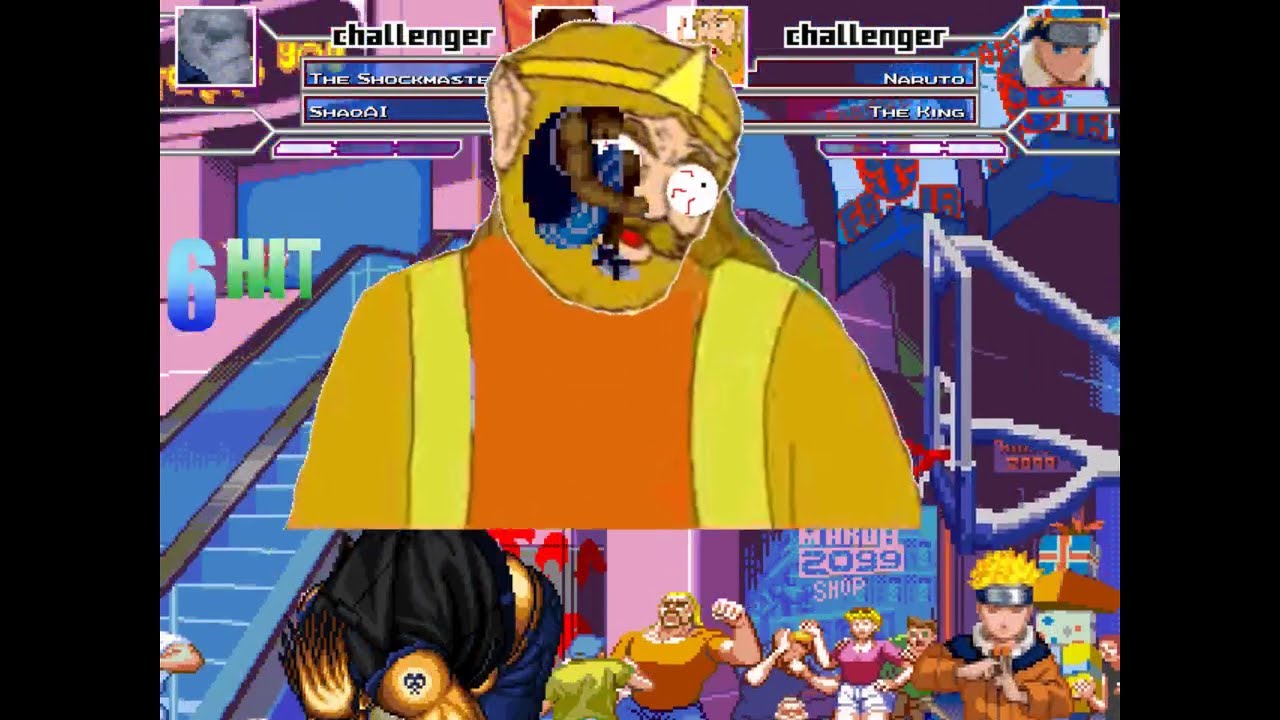Shockmaster & Shaq VS. My Mugen Roster (Feat. Mario T)