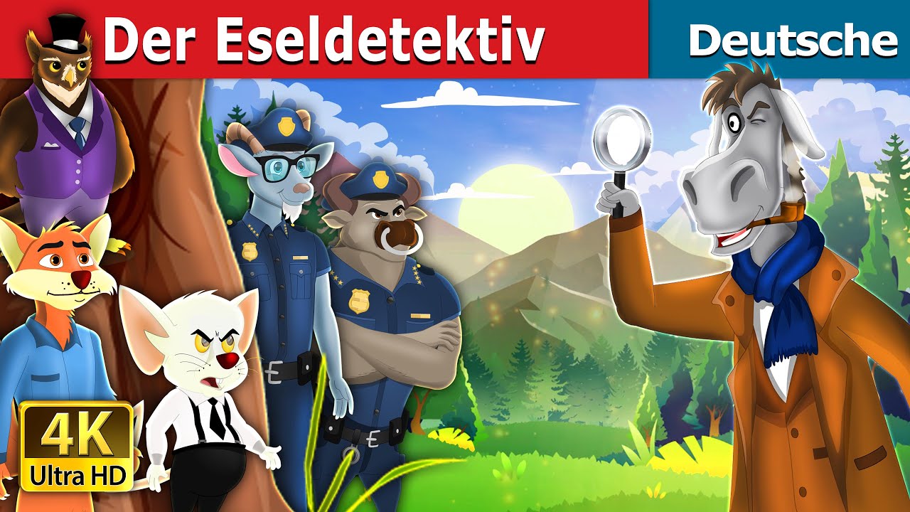 Der Edeldetektiv  | Detective Donkey in German | Deutsche Märchen | @GermanFairyTales