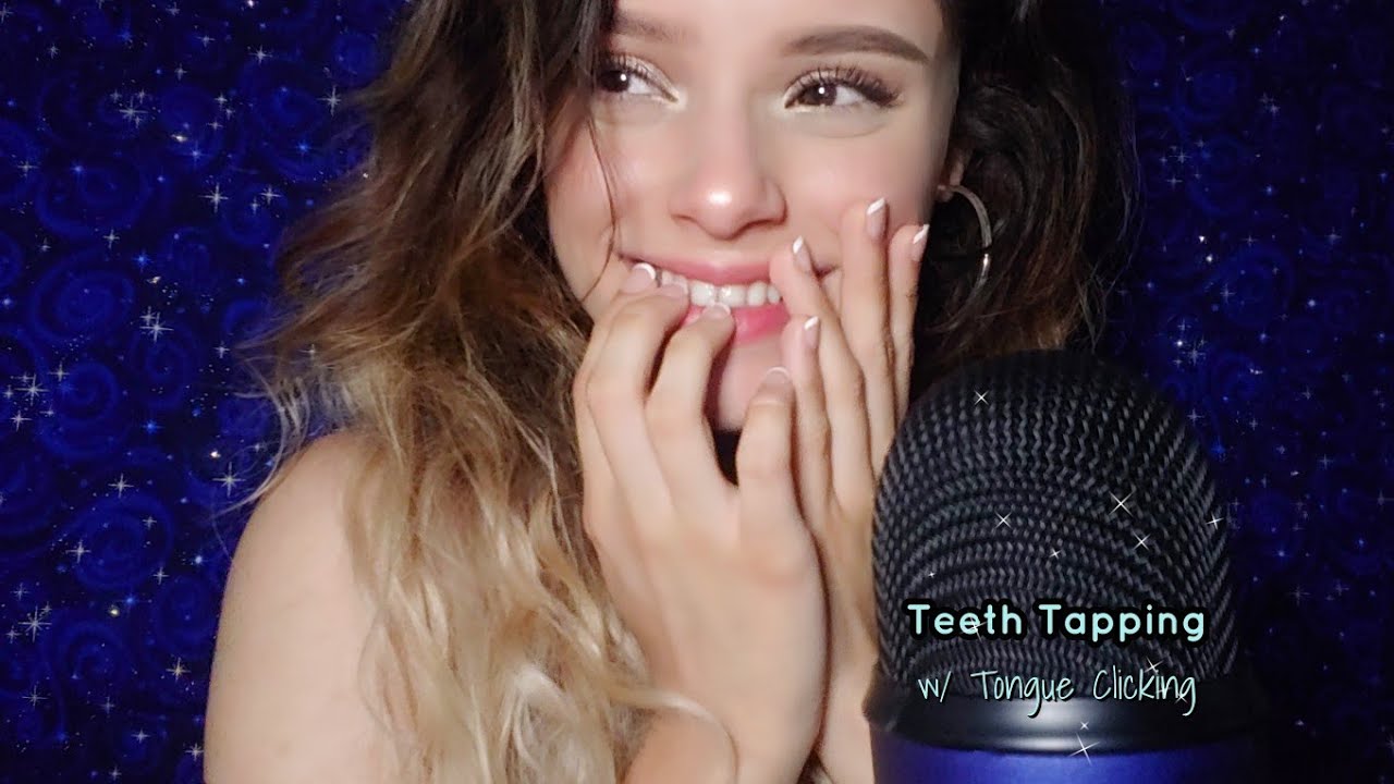 ASMR | Teeth Tapping 💅 w/ Mouth Sounds (+ Tongue Clicking) 💆