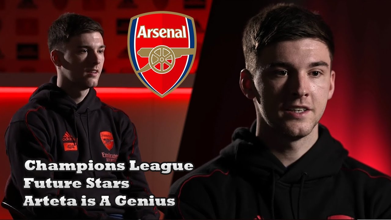 Kieran Tierney Interview | Tierney on Arteta, UCL Football & Arsenal Future Stars