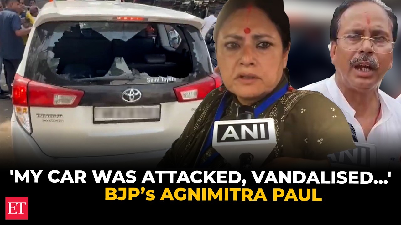 Stones thrown at Bengal BJP Agnimitra Paul's car in Asansol, rear window shattered; complaint filed