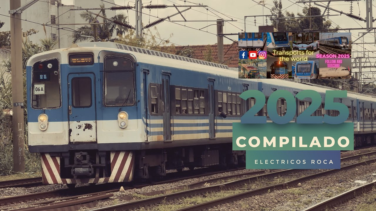TRENES ARGENTINOS LINEA ROCA: Compilado ELECTRICOS 2025