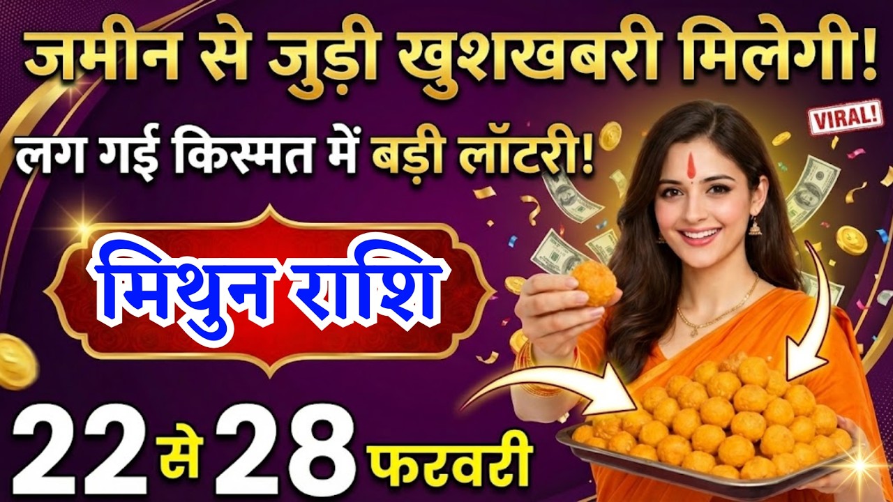 22 से 28 फरवरी, मिथुन राशि वालों जमीन से जुड़ी बड़ी खुशखबरी मिलेगी, Mithun Rashi