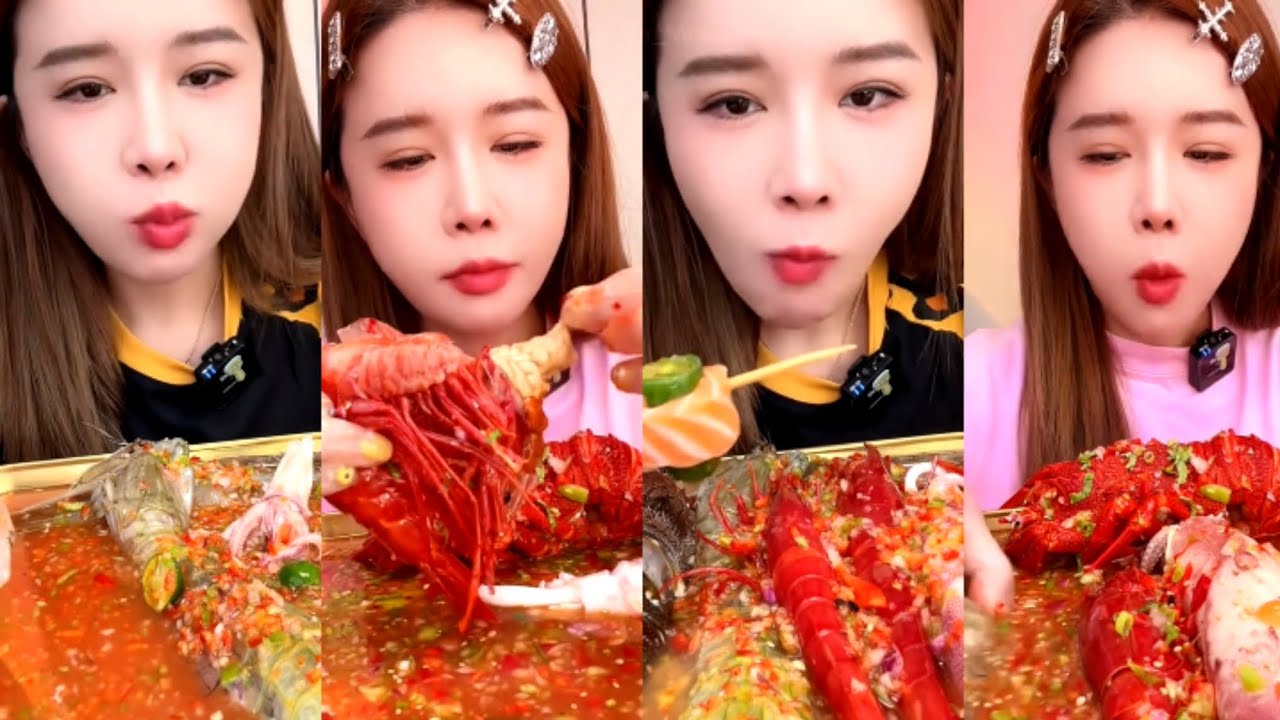 Super Spicy Seafood Mukbang 🌶️ Juicy Lobster & Shrimp ASMR