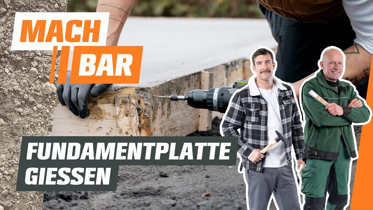 Fundamentplatte gießen – Bodenplatte für dein Gartenhaus selber bauen | OBI