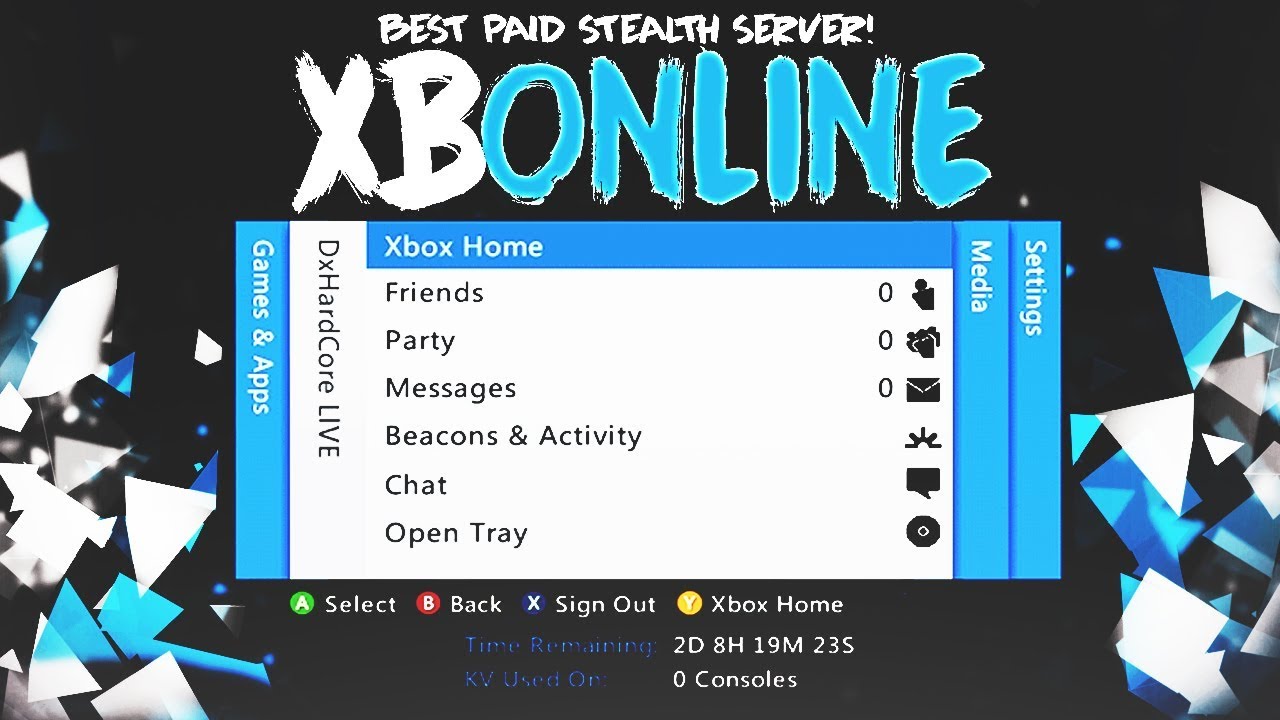 NEW UPDATED!! XBONLINE STEALTH SERVER 17511!! | BEAST OFFHOST MENU + PAID SERVER!! (JTAG/RGH)