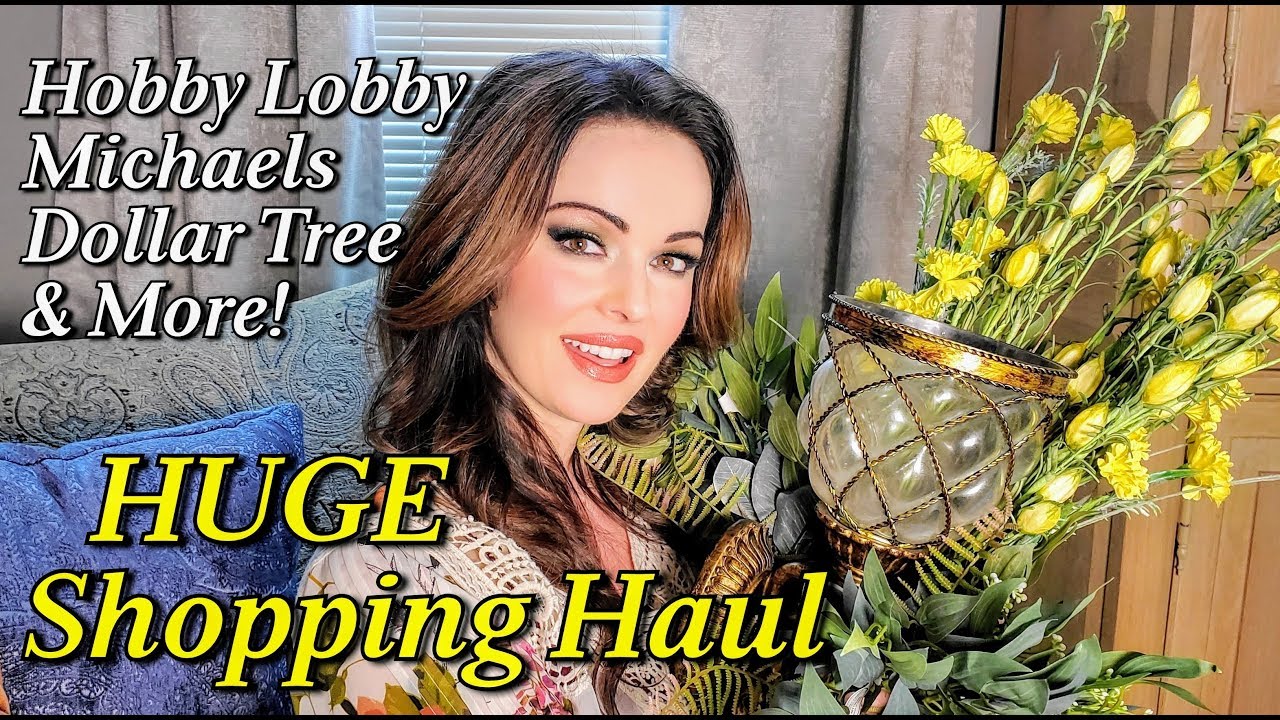 Huge Shopping Haul! Thrift Store, Hobby Lobby, Michaels and Dollar Tree!