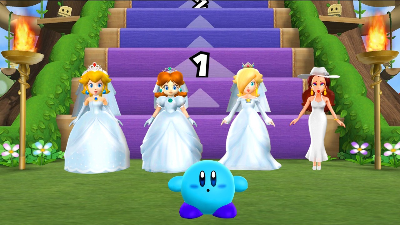 【マリオパーティ9】かちぬきバトル : ピーチ姫  Vs デイジー姫 Vs ロゼッタ Vs ポーリン (CPU最強 たつじん)