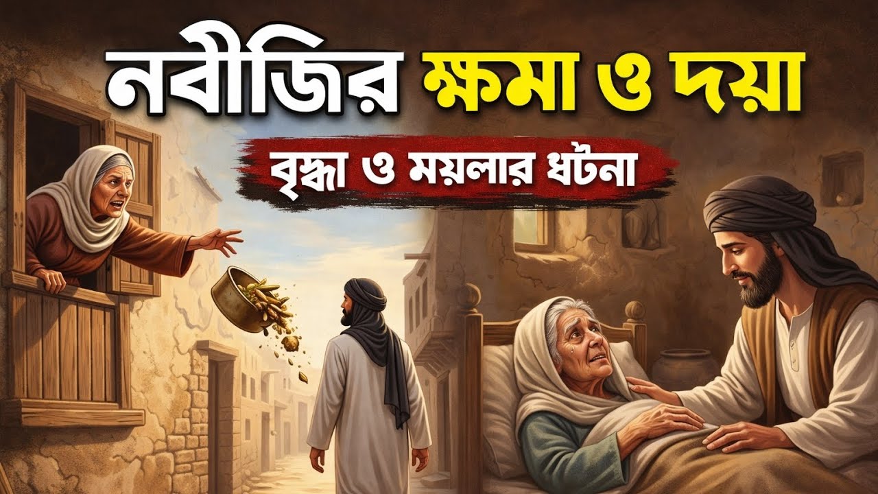 বৃদ্ধা প্রতিদিন ময়লা ফেলত নবীজির উপর | তারপর যা হলো অবিশ্বাস্য ঘটনা! | নবীজির ক্ষমা ও দয়া