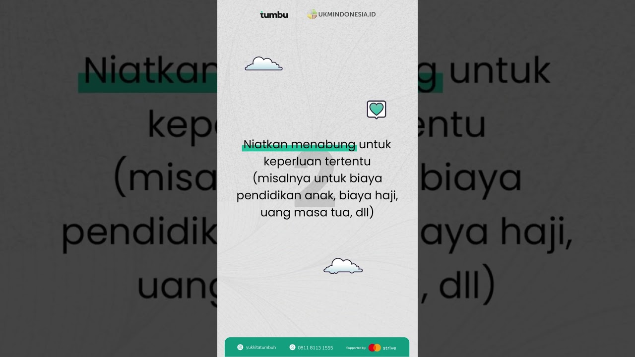Tips Menabung yang Mudah Dilakukan #yukkitatumbuh #belajarditumbu #belajarbisnis #bisnisdarirumah