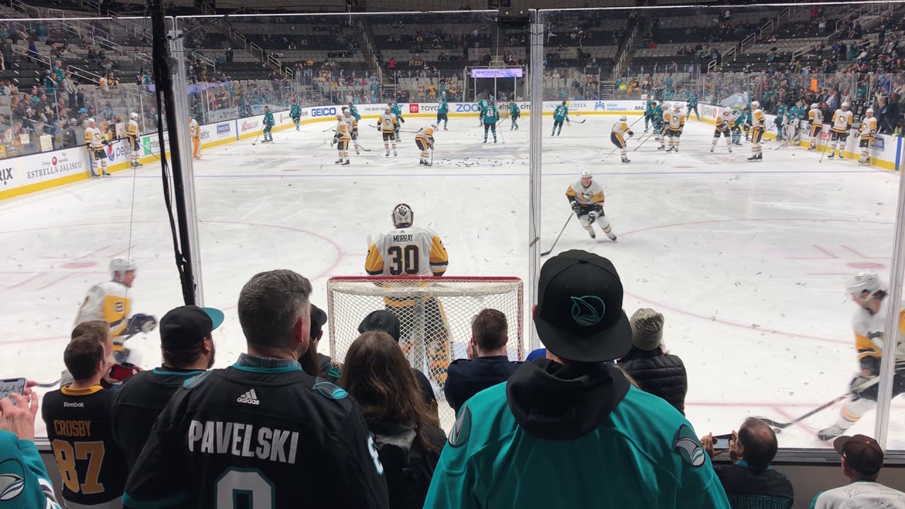 Penguins vs Sharks Warmups 1/15/19