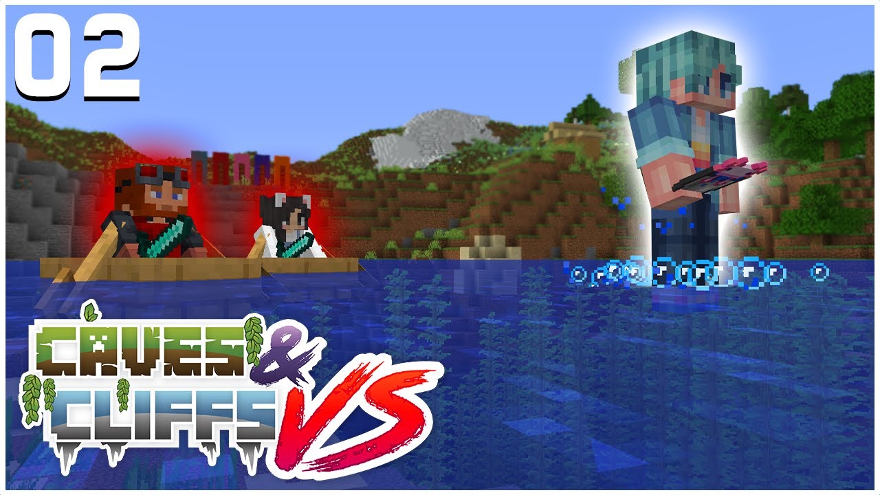 They Tired To HUNT Me Down! - Caves & Cliffs VS - Minecraft 1.18 - Ep.2