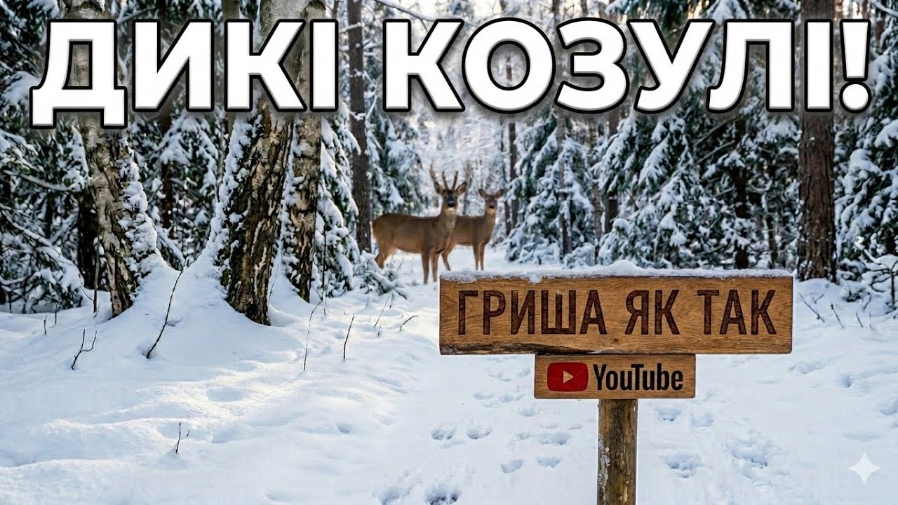 Сліди диких тварин взимку