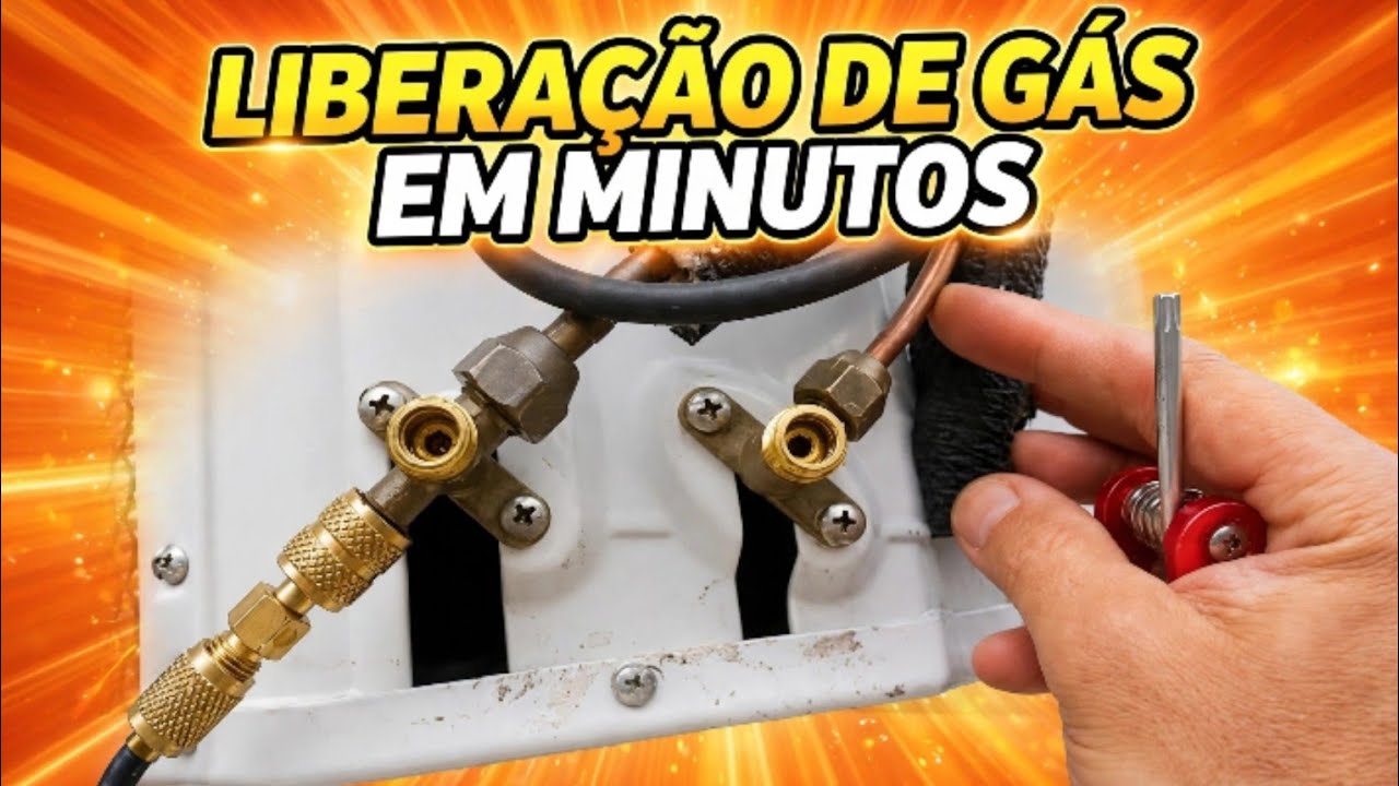 Como liberar o gás do ar condicionado split midea