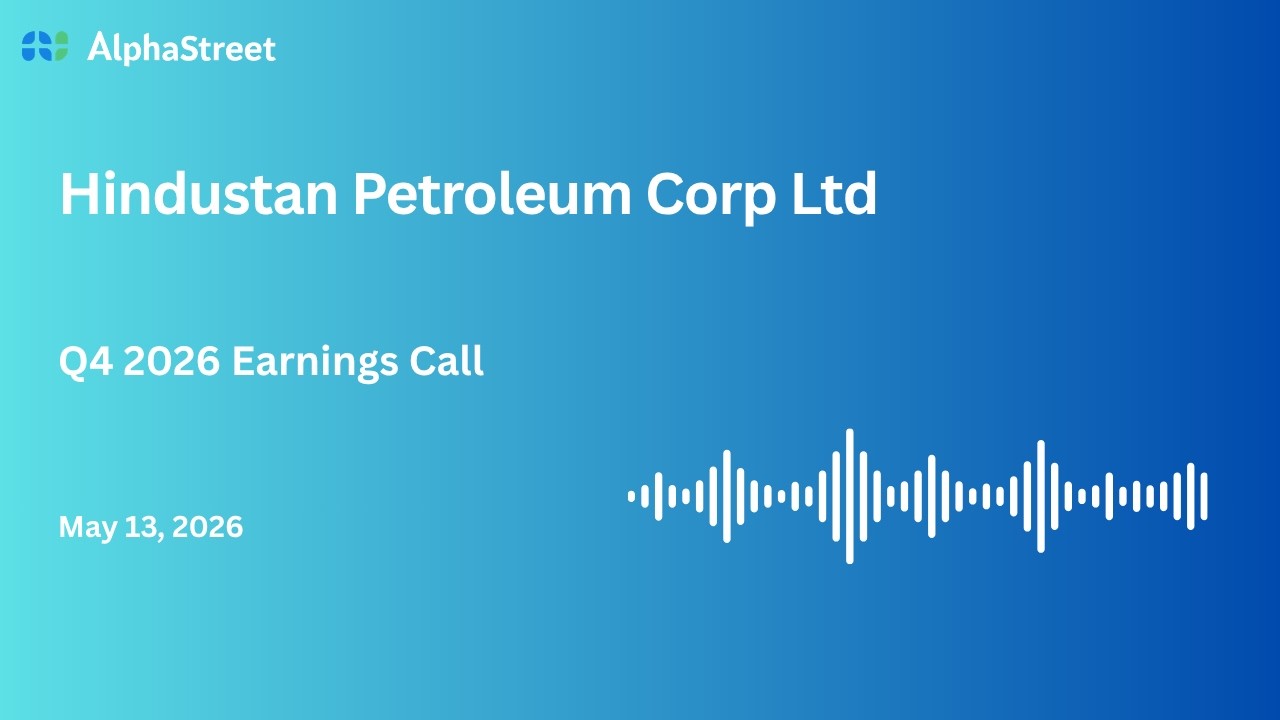 Конференц-звонок по итогам 4 квартала 2025-2026 финансового года компании Hindustan Petroleum Cor...