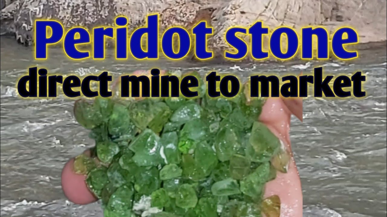 Natural Rough un cut peridot stone | from mines to market