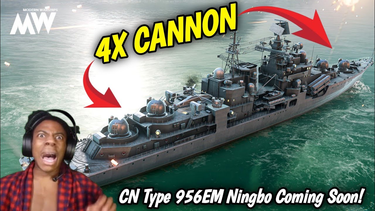 Modern Warships New Leaks -  CN Type 956EM Ningbo ☠️🤯 February Gacha Ship 🔥💪 (official Leak)