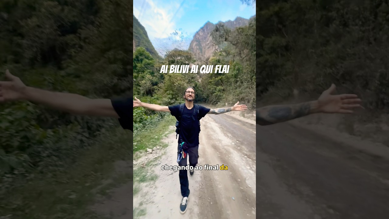 Chegando no final da trilha tem que comemorar n&eacute;? #machupicchu #peru #mochil&atilde;o #2toway