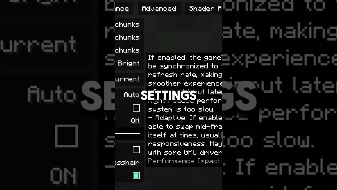 The best Minecraft PVP settings #gaming #minecraft #tutorial #pvp #shorts