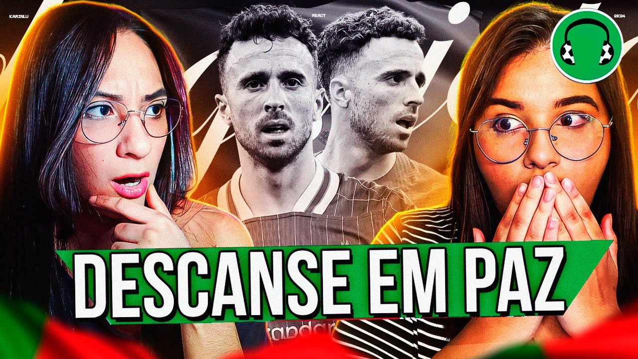 ♫ DIOGO JOTA, DESCANSE EM PAZ | Paródia Another Love - Tom Odell - KARINLU REACT
