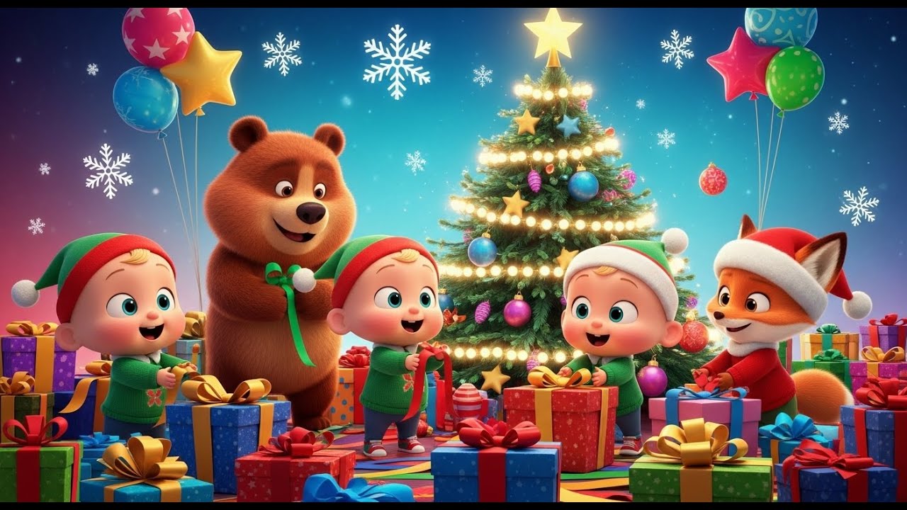 Christmas Wrapping Song for Toddlers 🎶 | Baby Nursery Rhyme