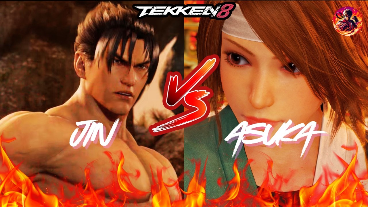 Tekken 8 Ranked Kishin: Jin Kazama enfrenta Asuka Kazama (Partida Difícil!)