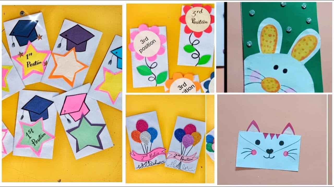 5 Diy Envelope decoration ideas for school result| Cute envelope decoration idea#diy#envelope