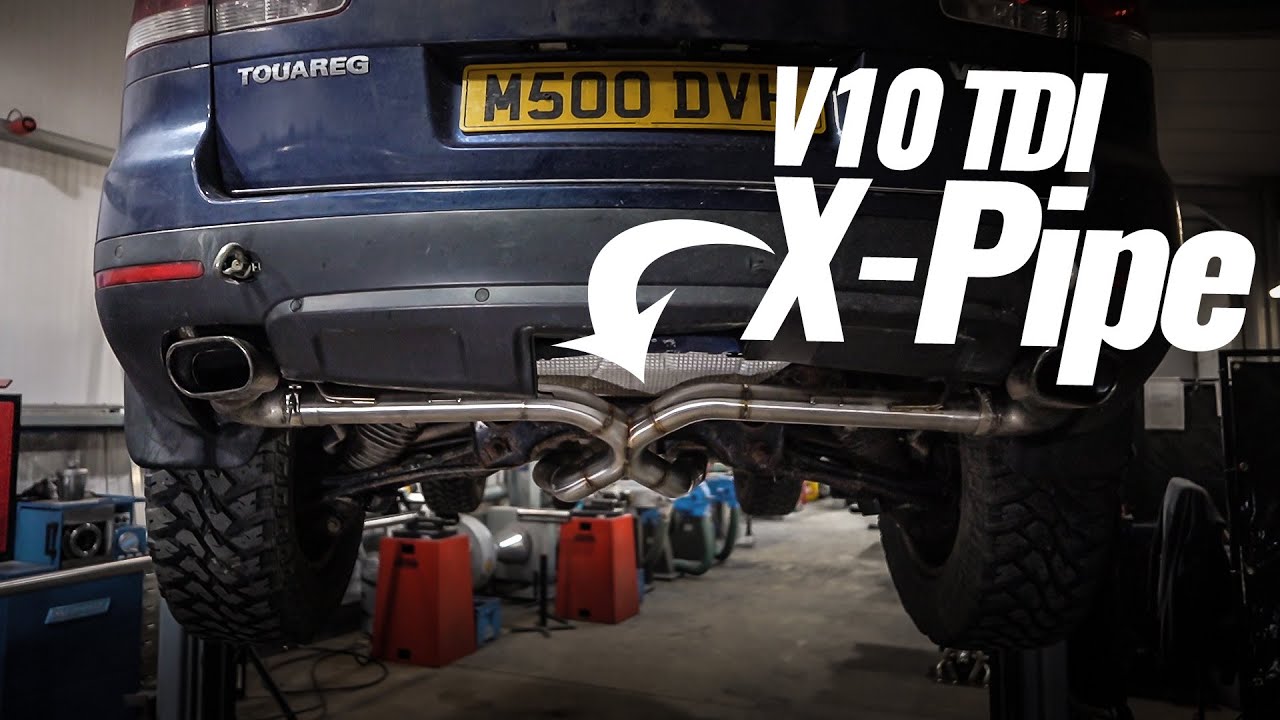 Тест звука Straight Pipe против X Pipe на V10 5.0 BLE TDI Touareg