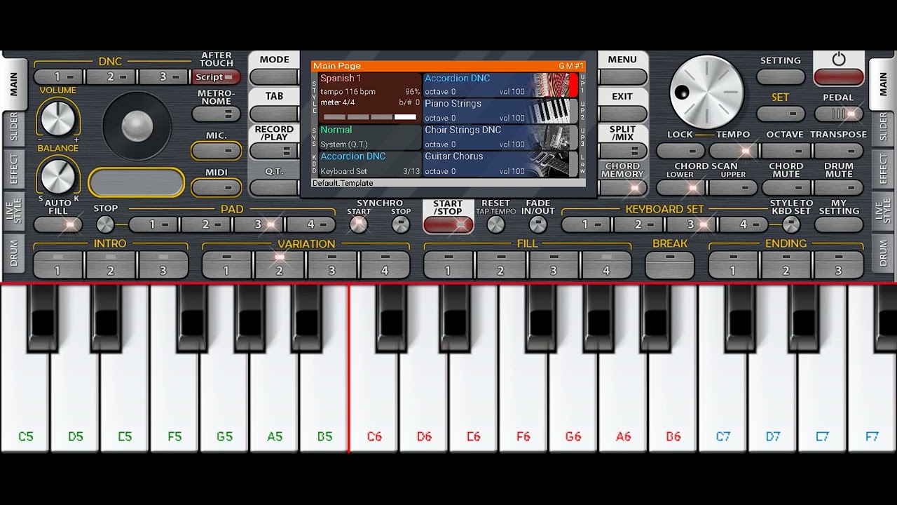 Lagu Tuhan Yesus menyediakan segalanya, Do : G. Spanish 1 tempo 116 variasi 2 Oleh Yohanes Sulistyo