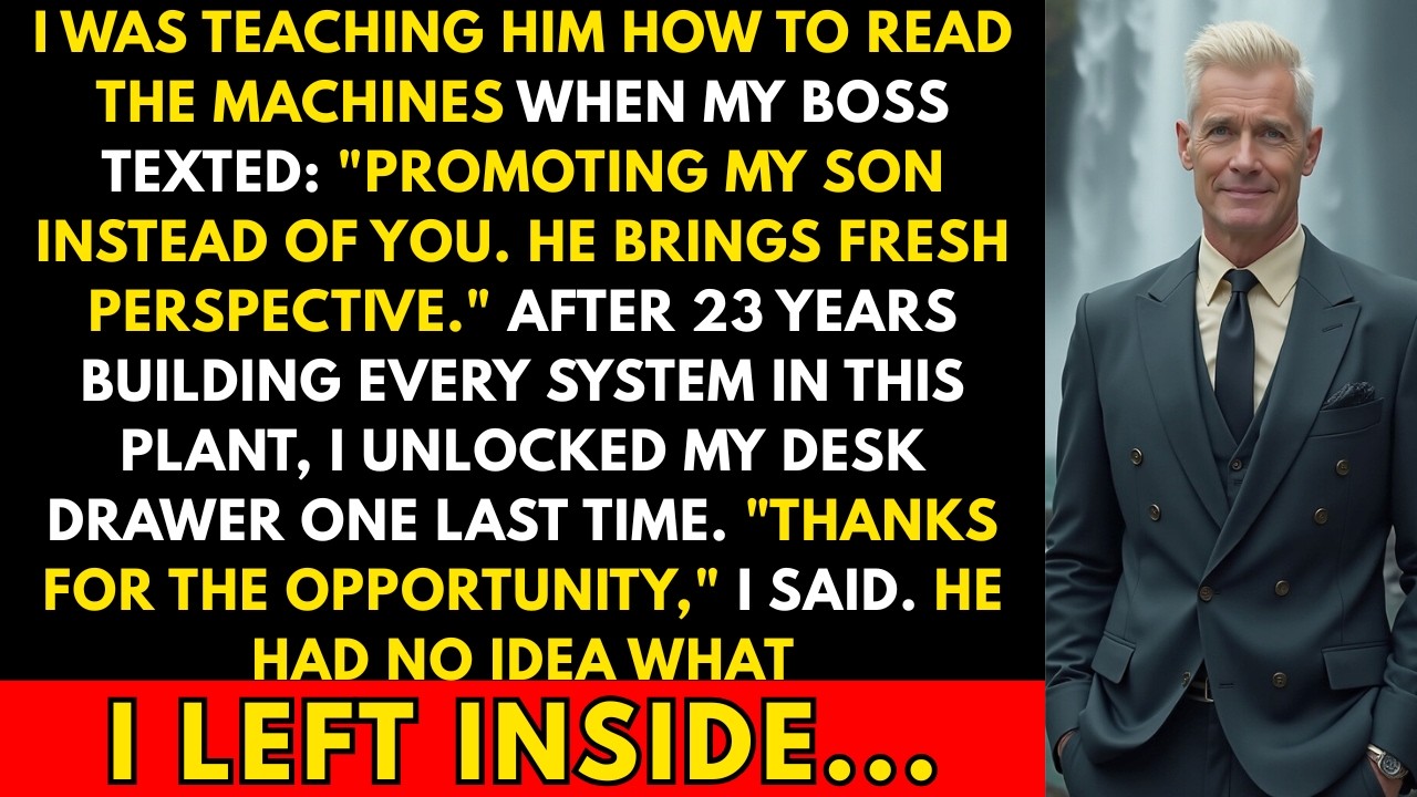 My Boss Promoted His Own Son Over Me After 23 Years, But Then He Read The Last Line Of My Note
