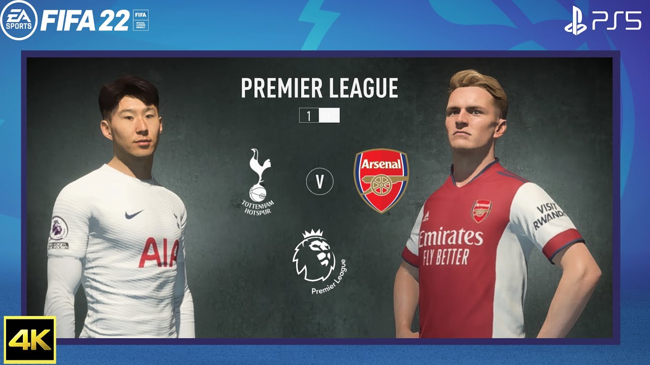 FIFA 22 PS5 | Tottenham Hotspur Vs Arsenal | Premier League 2021/22 | 4K Gameplay