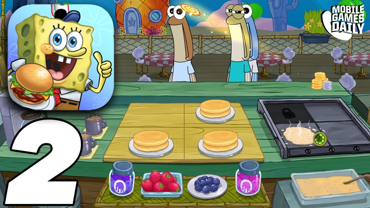 SPONGEBOB KRUSTY COOK OFF - Gameplay Walkthrough Part 2 (iOS Android)