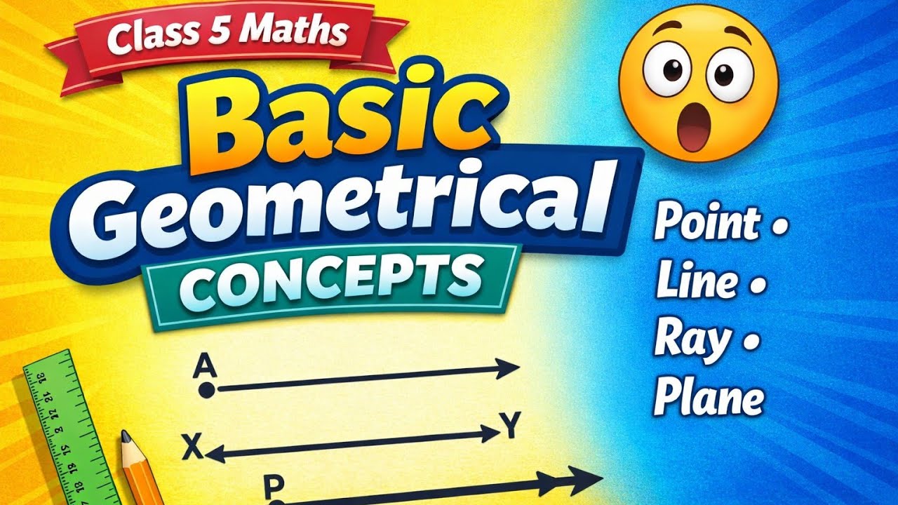 class 5th Maths  CHAPTER 17 BASIC GEOMETRICAL CONCEPTS