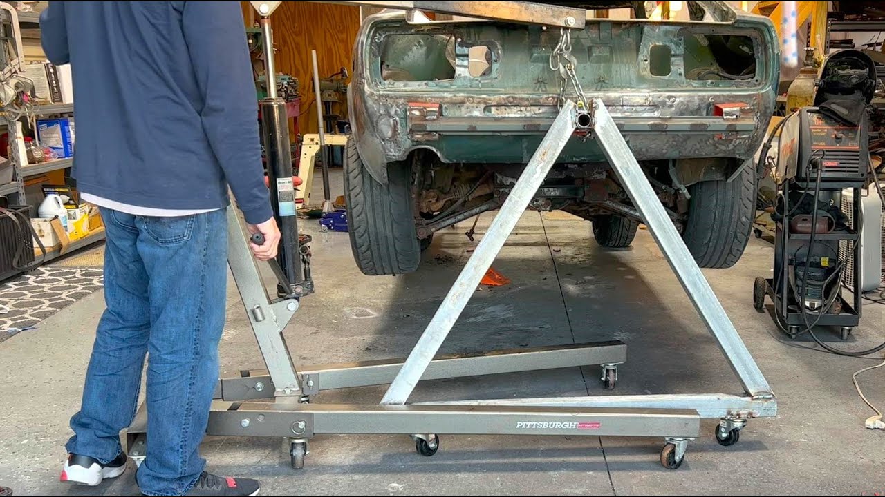 DIY Home Built Car Rotisserie! $20 Dollars Spent! Attempt At Your Own Risk!!!!!LOL
