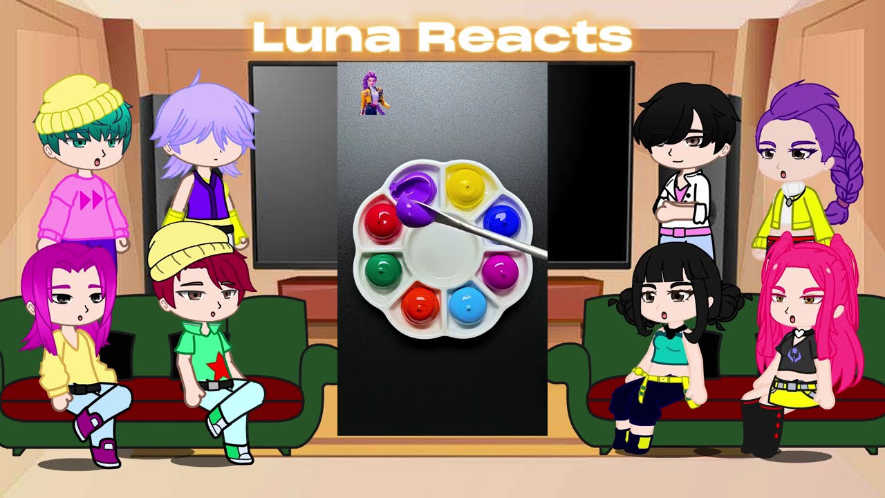 KPop Demon Hunters React To Themselves / TikToks + Memes / Huntrix & Saja Boys / Gacha React