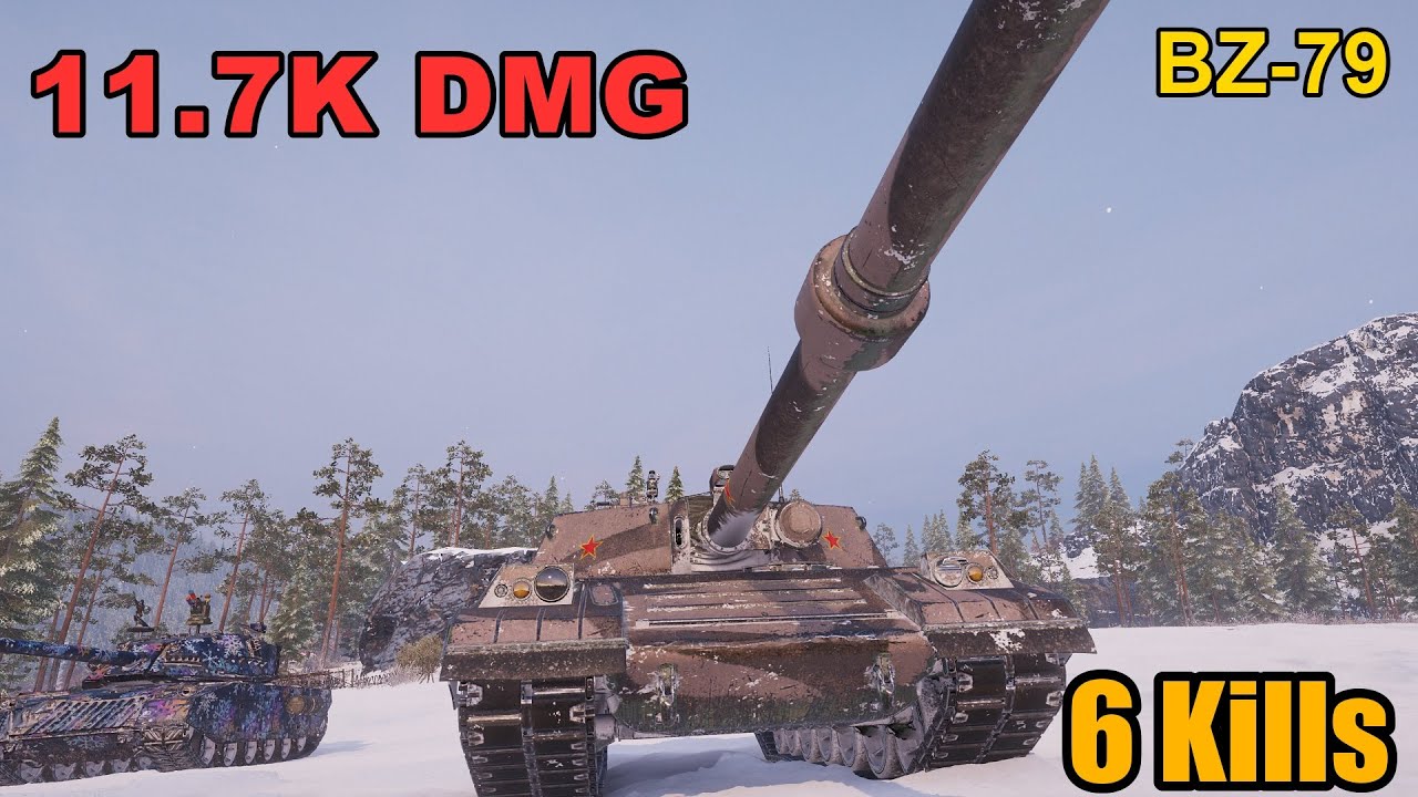 BZ-79 - 11.7K Damage - 6 Kills - Map: Mannerheim Line - Player: Drapsm - Server: NA | World of Tanks