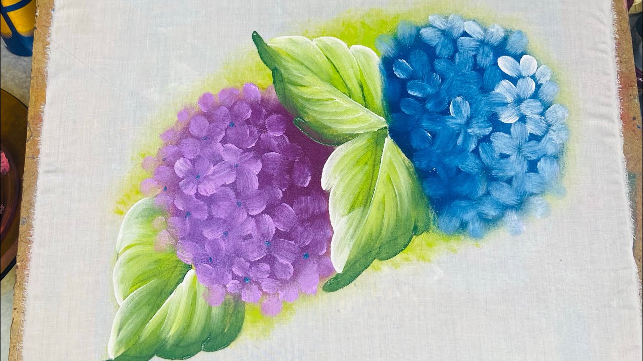 Maneira mais fácil de pintar HORTÊNSIAS