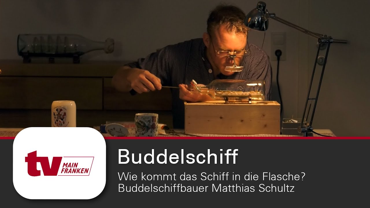 Wie kommt das Schiff in die Flasche? - Buddelschiffbauer Matthias Schultz