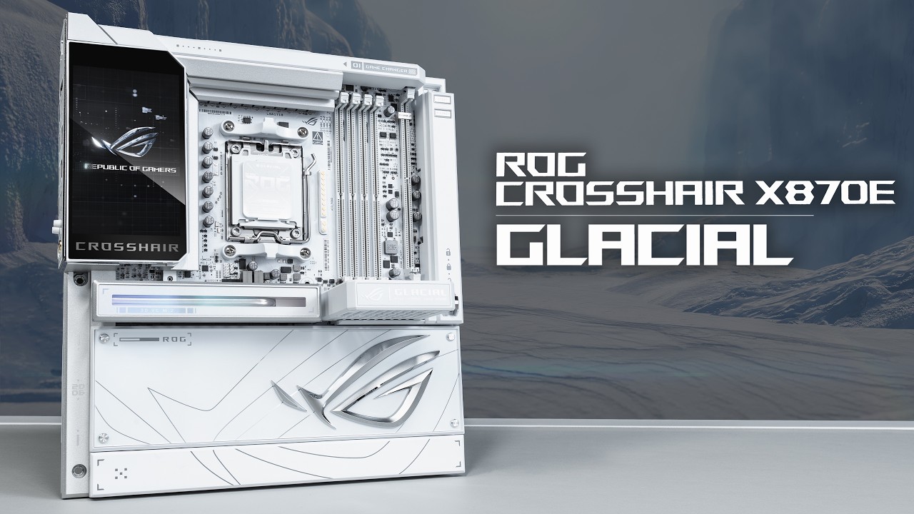 НАКОНЕЦ-ТО! Полностью белый EATX // ROG CROSSHAIR X870E GLACIAL