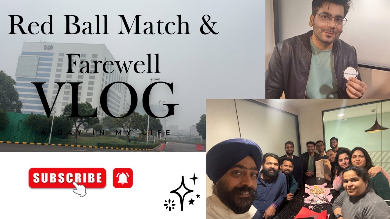 Red Ball Cricket & Farewell!! Emotional vibes 🥺✨