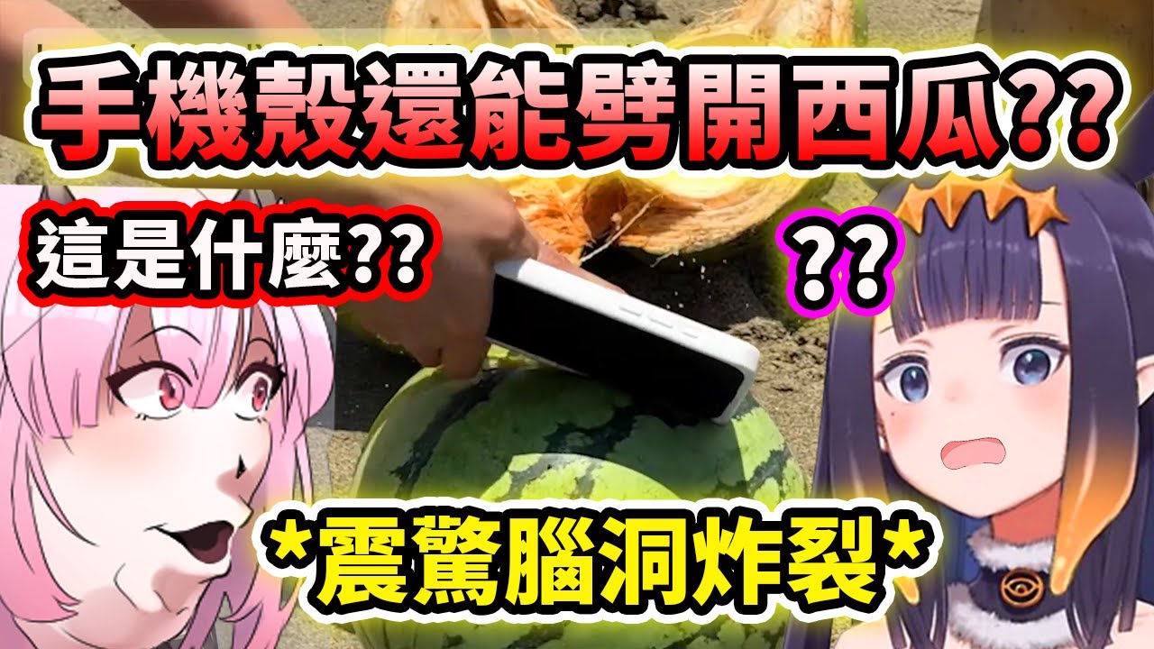 看到台灣犀牛盾的手機殼耐衝擊測試的方式讓Calli和Ina都震驚了?! 還能用來開西瓜啊直接腦洞炸裂【Ninomae Ina'nis】【Mori Calliope】【Hololive 中文精華】