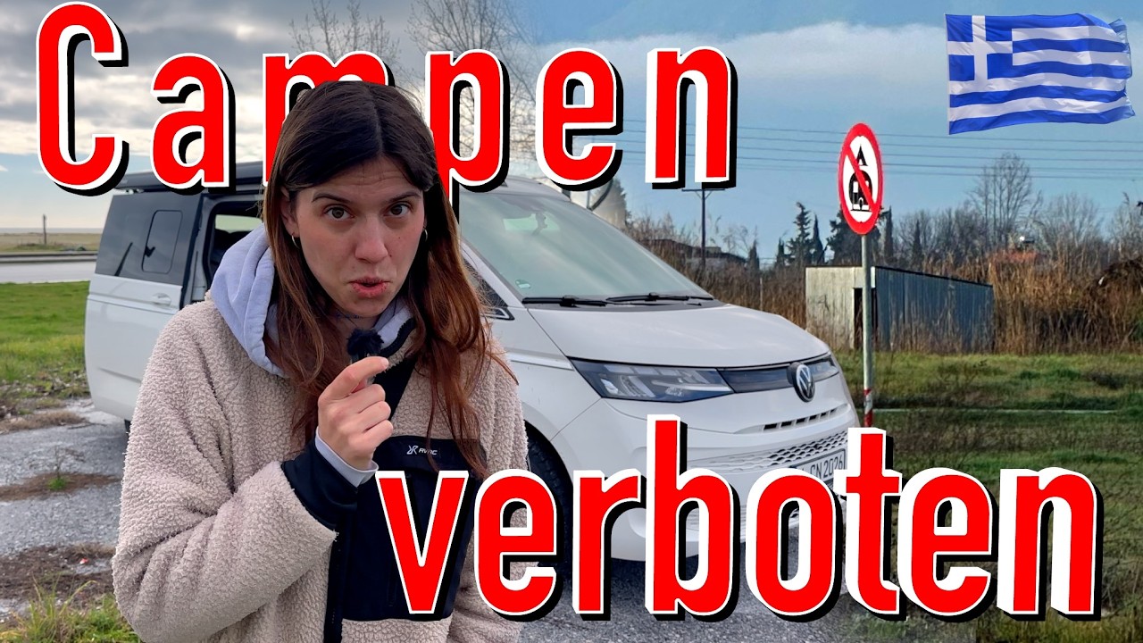 Wildcampen in Griechenland ist kein PROBLEM?! 😬 - Alleine durch Europa Reisen (Vanlife im Campervan)