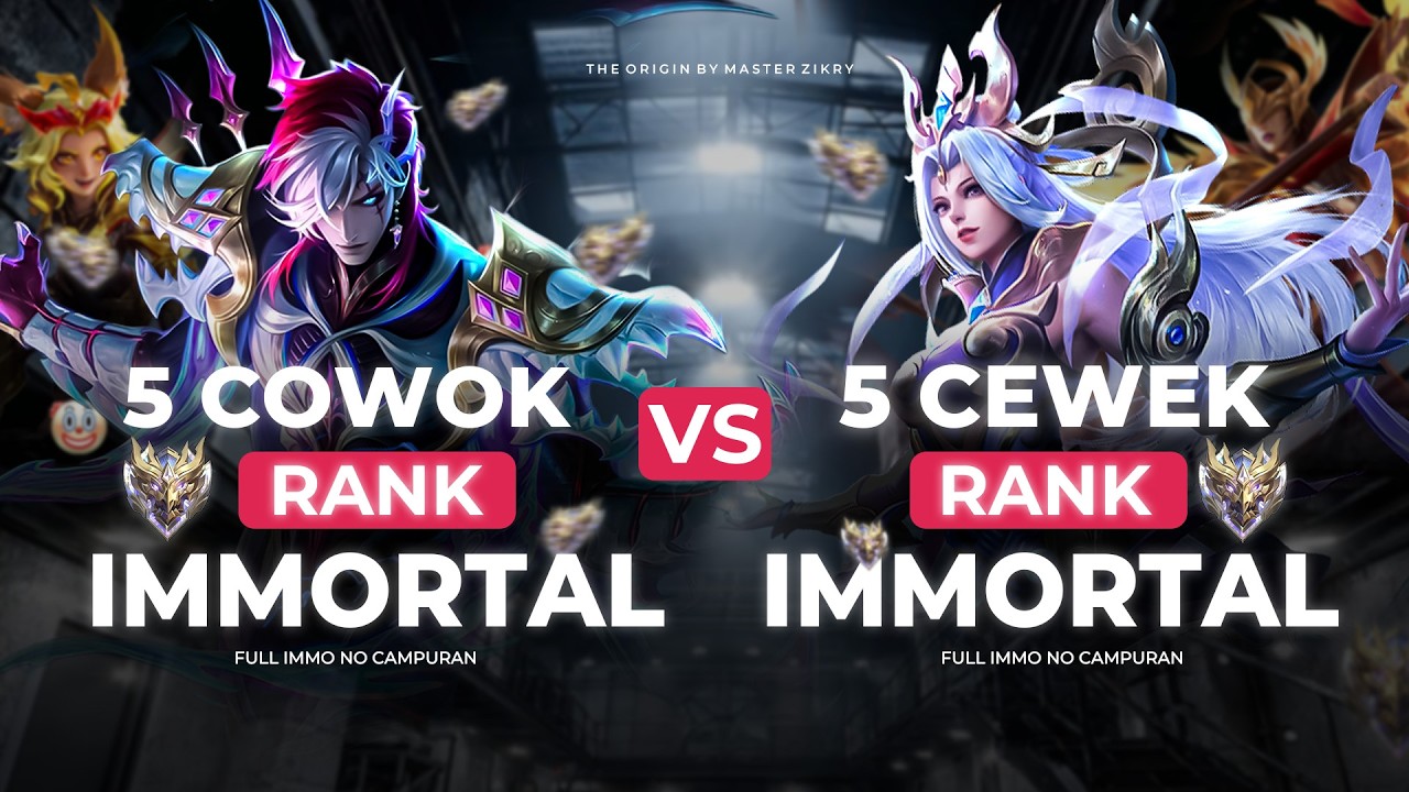 5 CEWEK FULL IMMO vs 5 COWOK FULL IMMO - TOP UP DI KUILMASTER.COM