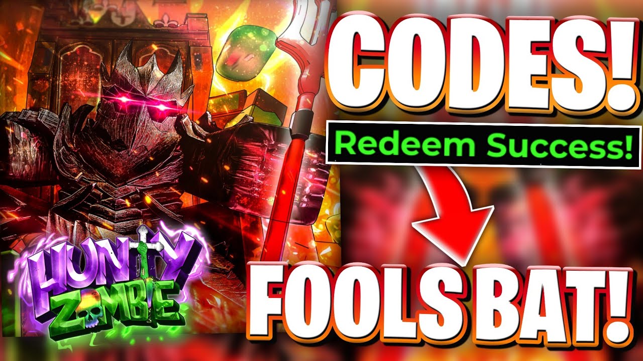 🦇[FOOLS BAT] Коды ROBLOX HUNTY ZOMBIE для FOOLS BAT и обновления APRIL FOOLS | Коды для HUNTY ZOMBIE