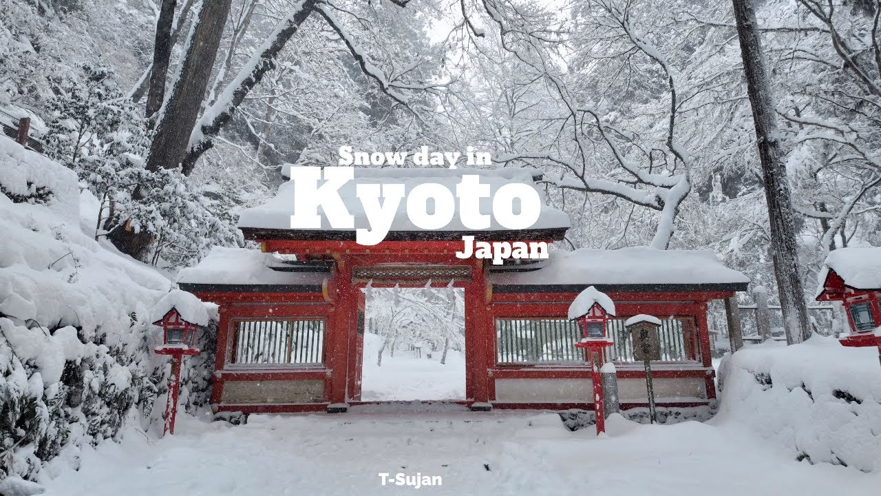 Snow day in Kyoto,Japan | Heaviest snowfall in kuramadera and Kibuneguchi | JAPAN TRAVEL 
