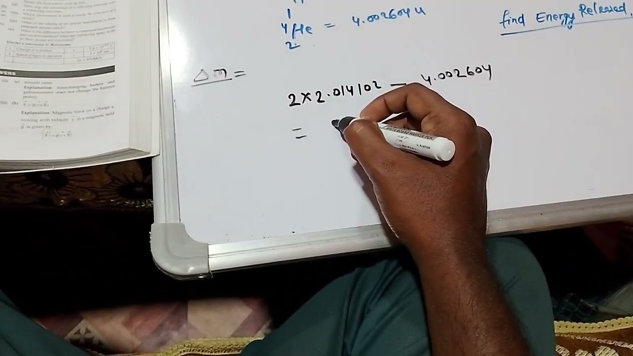 Energy released during fusion, numerical year 2024