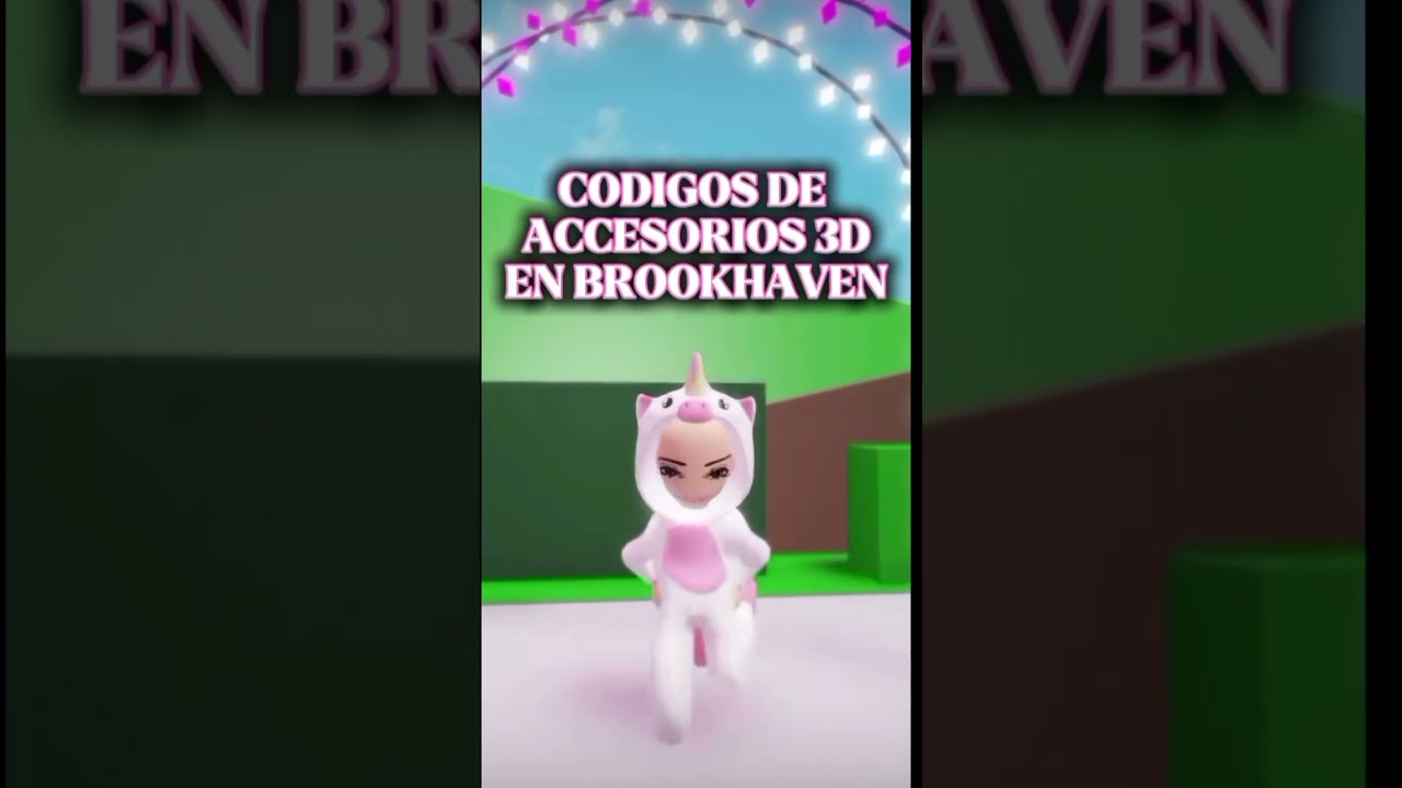 CODIGOS DE ACCESORIOS 3D EN BROOKHAVEN #roblox #codigos #ropa #accesorios #brookhaven
