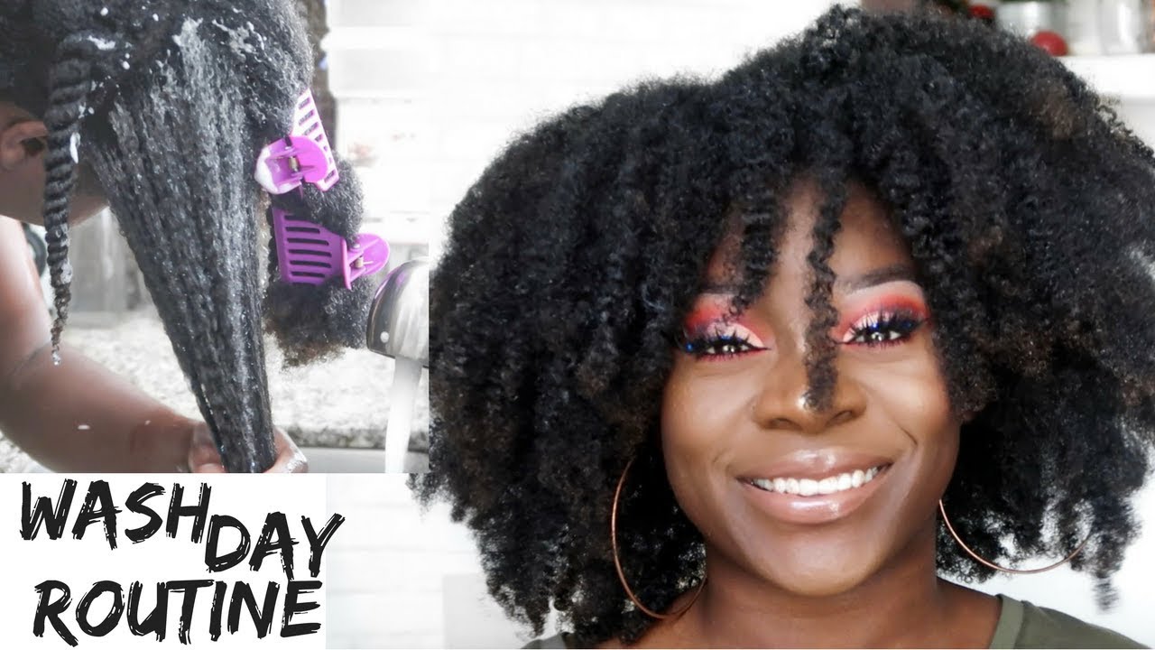 4C Natural Hair Wash Day (START TO FINISH)| DIY Banana Deep Conditioner | Lynda Jay
